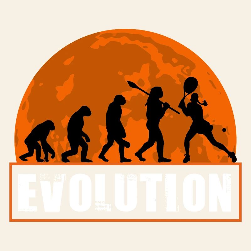 Évolution de la silhouette vintage du joueur de tennis