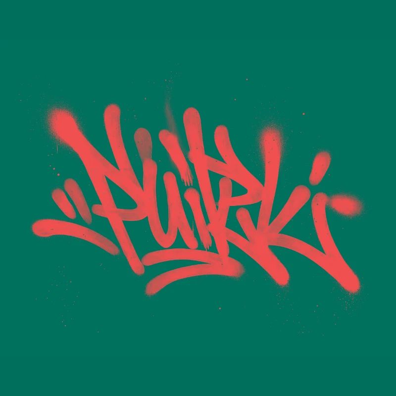 Graffiti Spray Abstract Roter Tag