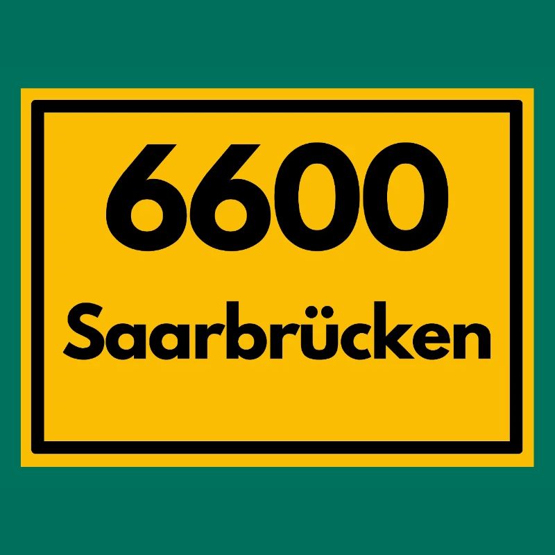 OLD POSTCODE POSTCODE RETRO 6600 SAARBRÜCKEN SAAR