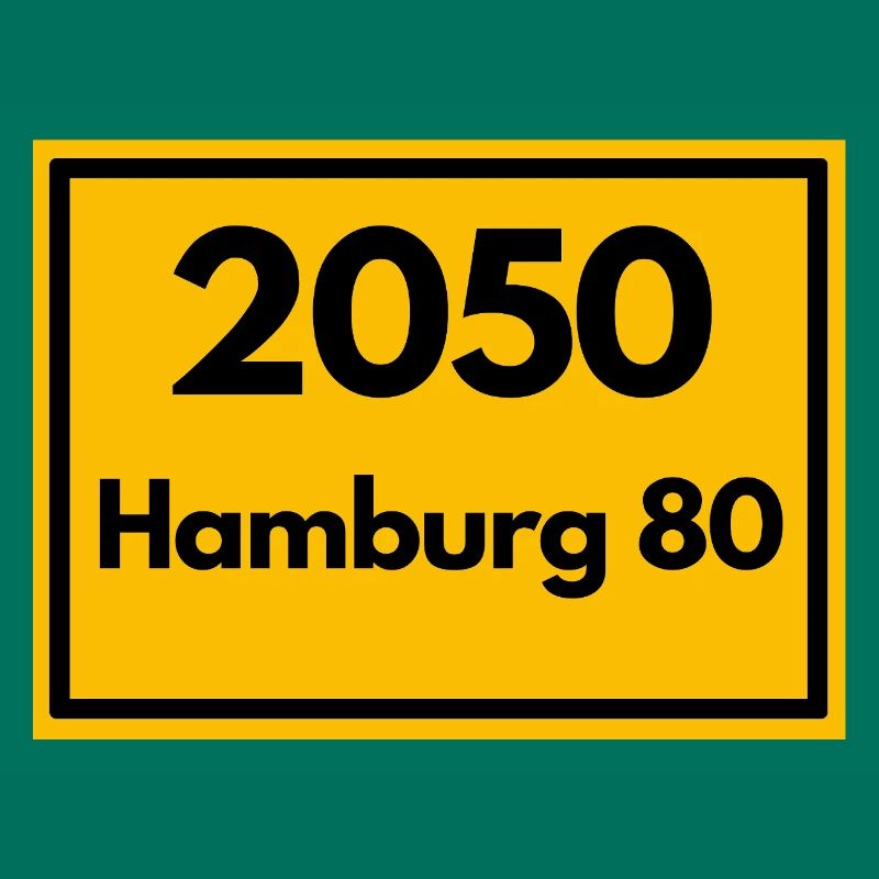 OLD POSTCODE POSTCODE RETRO 2050 HAMBURG 80 - ELBE