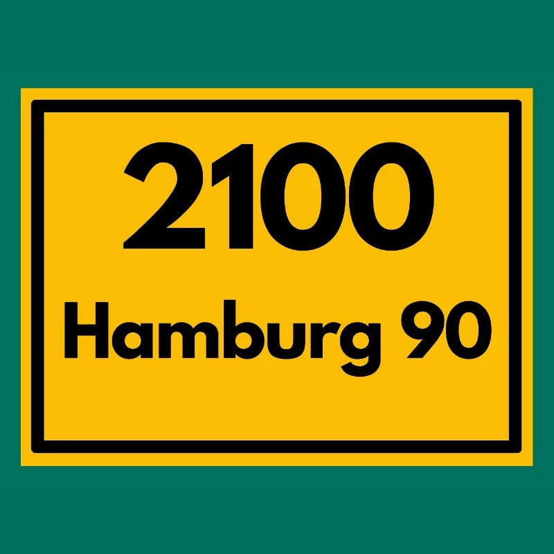 OLD POSTCODE POSTCODE RETRO 2100 HAMBURG 90 ALSTER