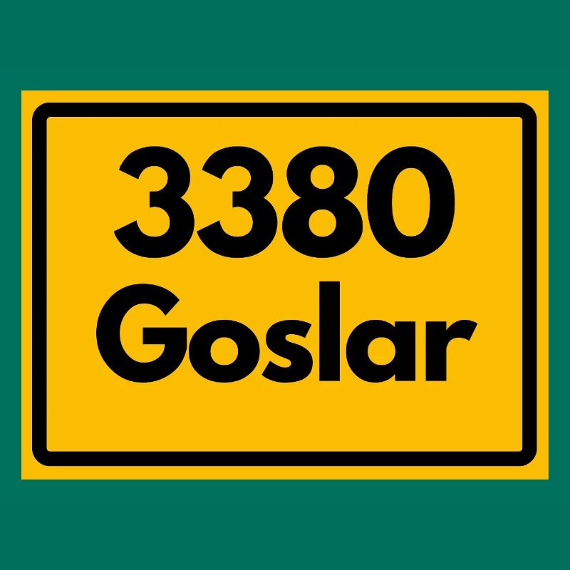 ANCIEN CODE POSTAL RÉTRO 3380 GOSLAR KAISERPFAL
