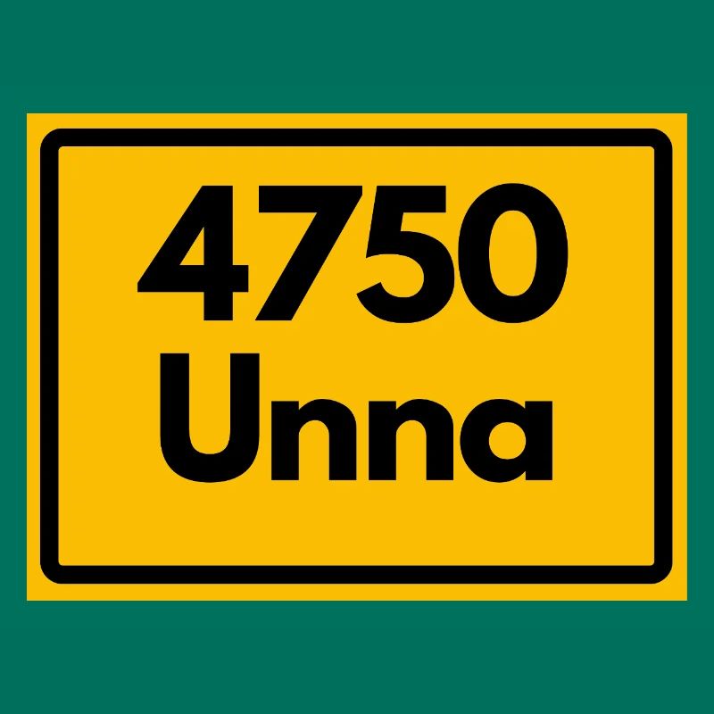 ANCIEN CODE POSTAL RÉTRO 4750 UNNA