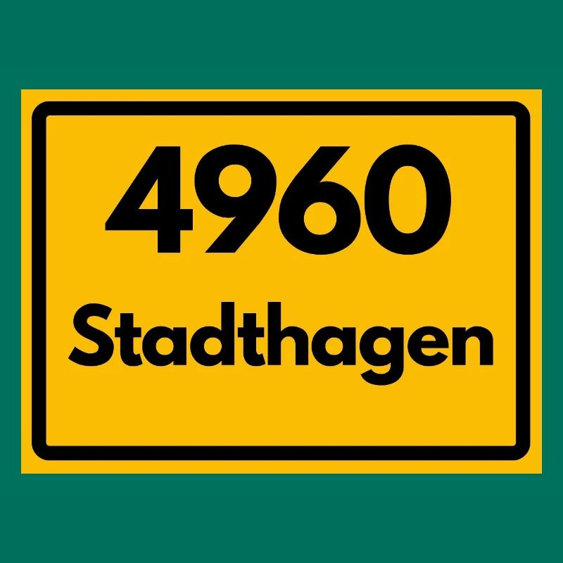 ALTE POSTLEITZAHL PLZ RETRO 4960 STADTHAGEN