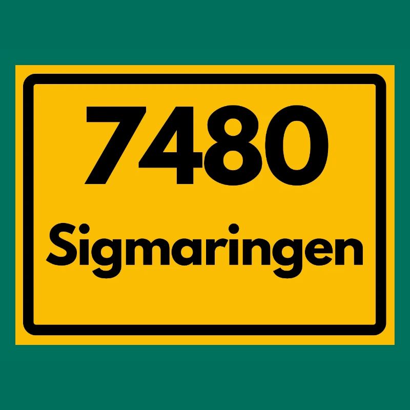 OLD POSTCODE RETRO 7480 SIGMARINGEN HEIMAT