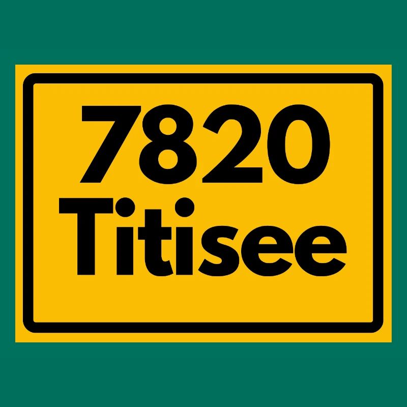 OLD POSTCODE POSTCODE RETRO 7820 TITISEE HEIMAT