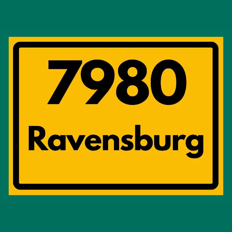 OLD POSTCODE ZIP CODE RETRO 7980 RAVENSBURG HEIMAT