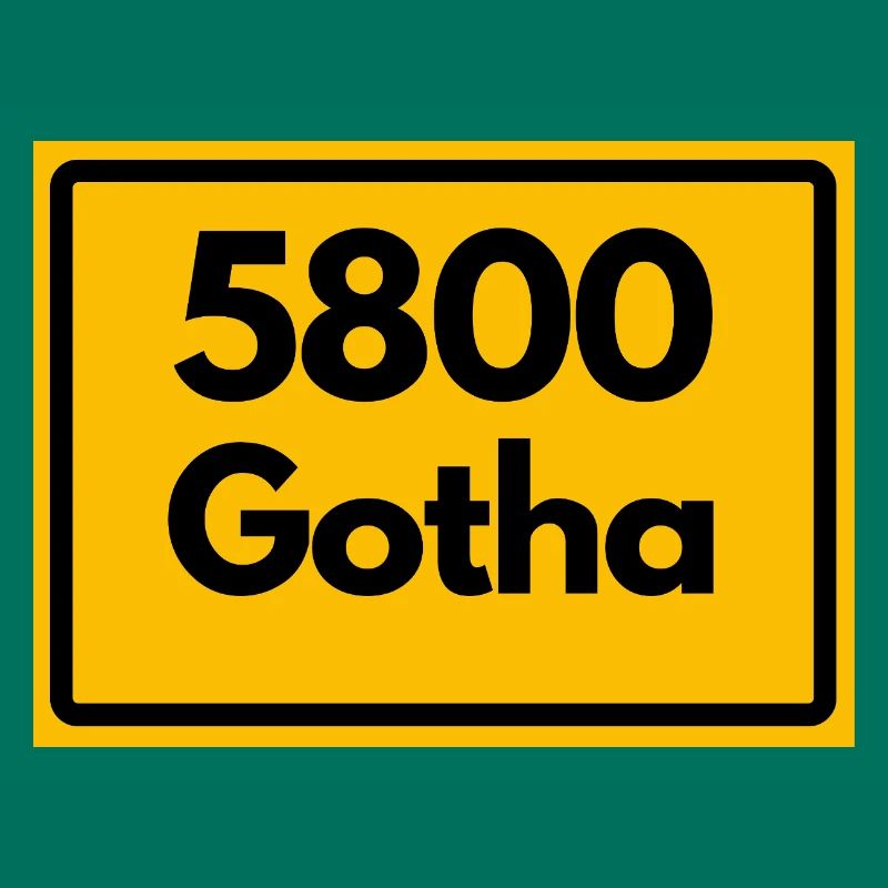 ANCIEN CODE POSTAL 5800 GOTHA HEIMATSTOLZ ORIGINAL
