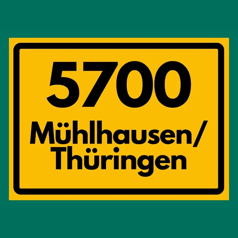 OLD POSTCODE 5700 MÜHLHAUSEN THURINGIA