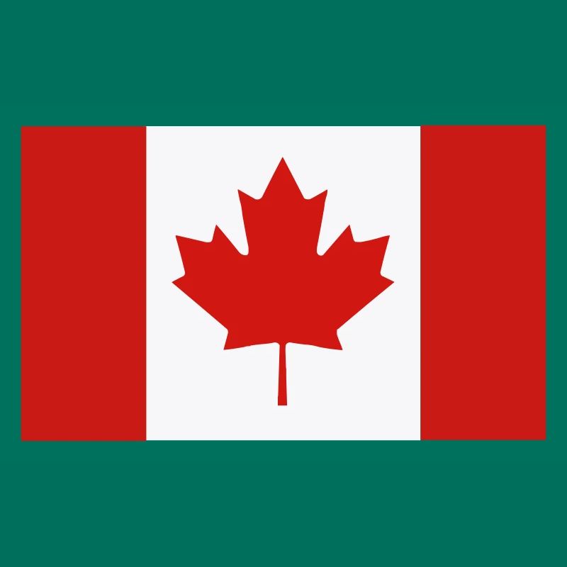 Red Maple Leaf Canada Flag