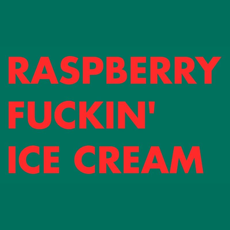 Raspberry Cream - Red Lettering