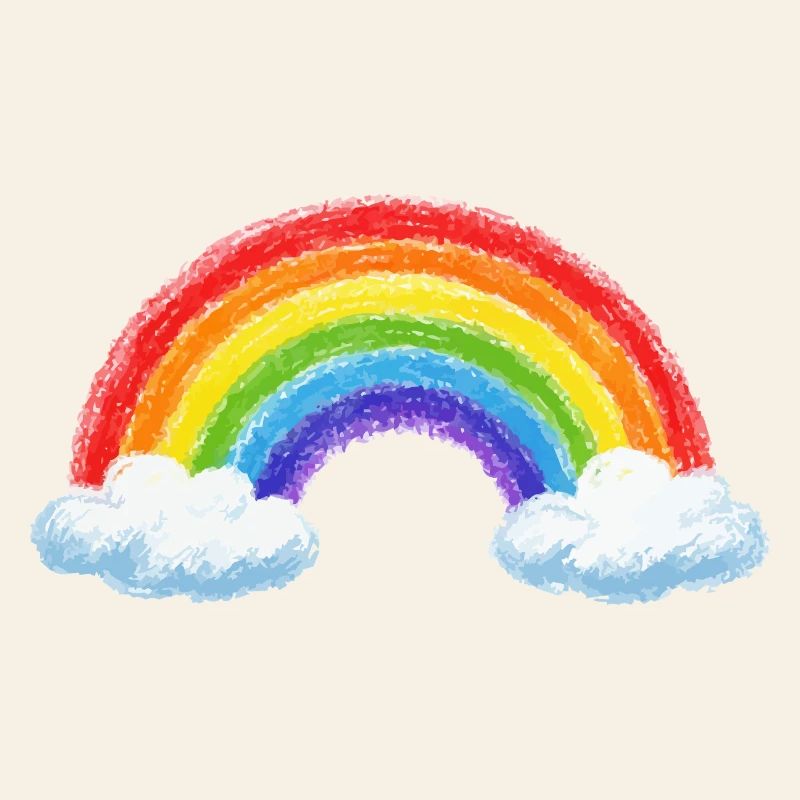 Rainbow over clouds