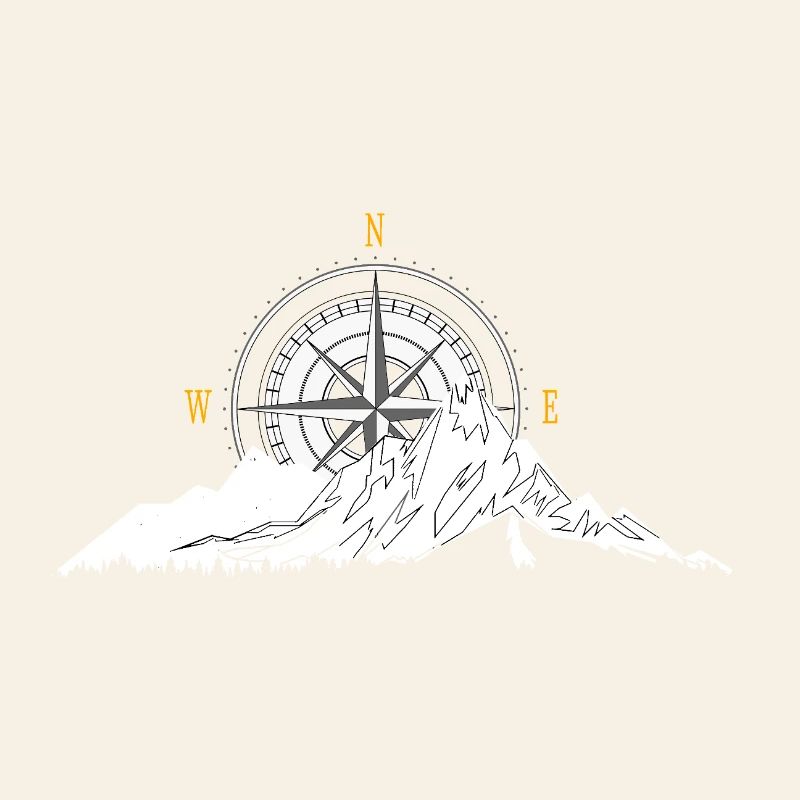 Mountain and Compass