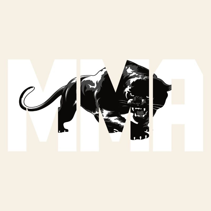 MMA Design mit einer Raubkatze