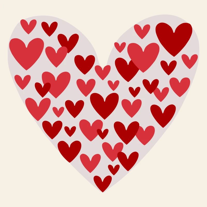 Many hearts pattern
