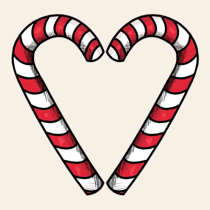 Candy Cane Heart