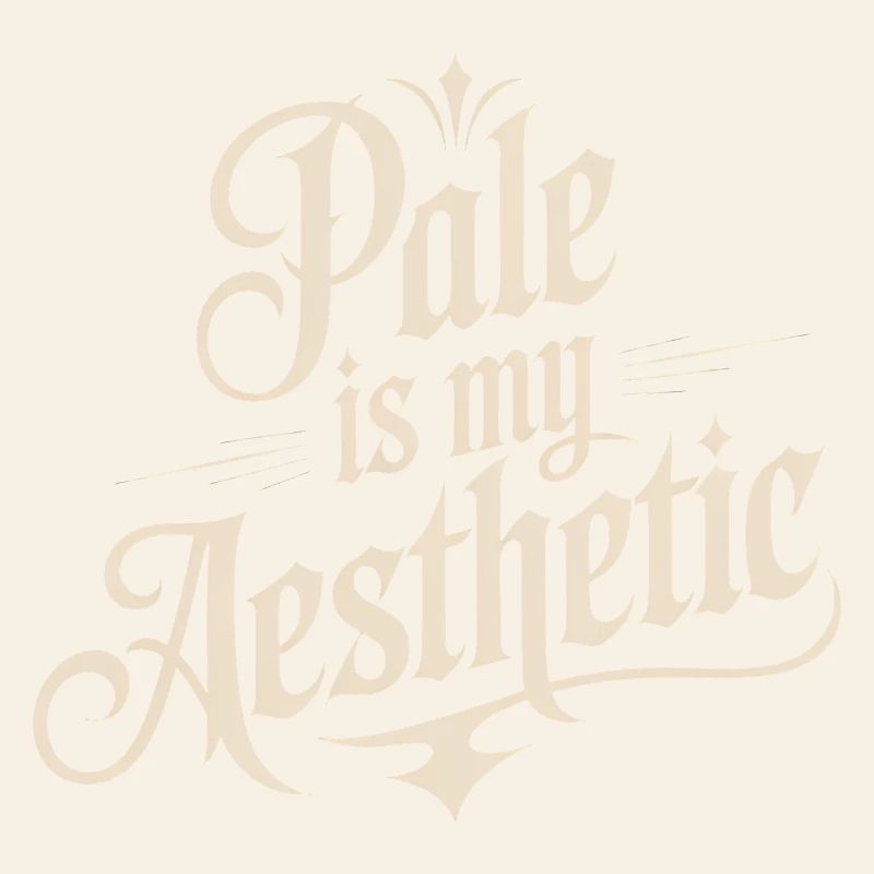 Pâle est ma typographie esthétique