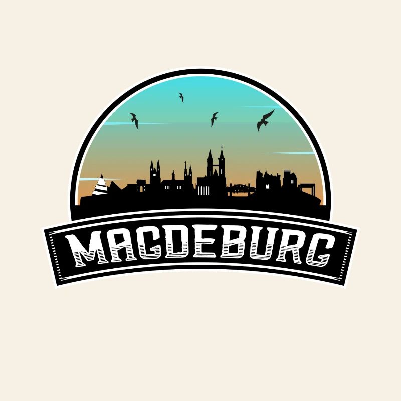 Magdeburg Germany Skyline German Souvenir