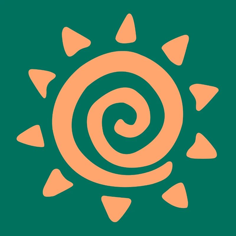 Simple sun logo