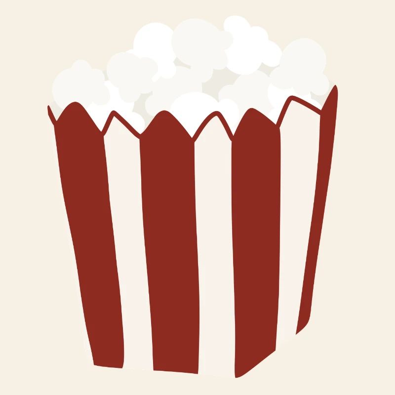 Popcorn Eimer Retro Illustration