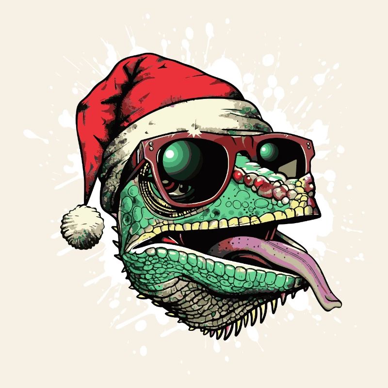 Chameleon Christmas Funny