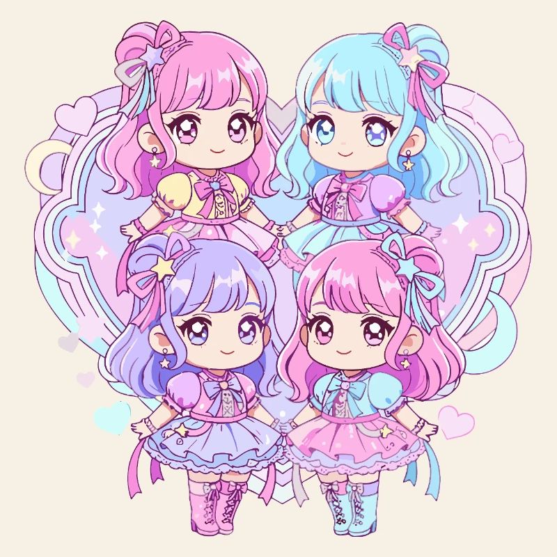 Pastel Kawaii Quartet