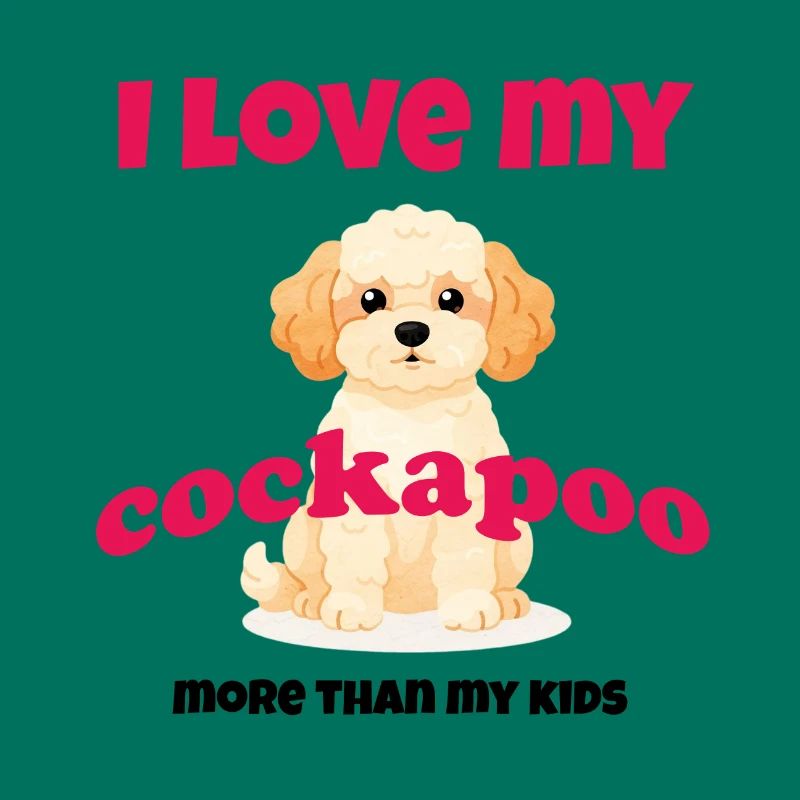 J’adore mon cockapoo – cadeau de doodle pour chien mignon
