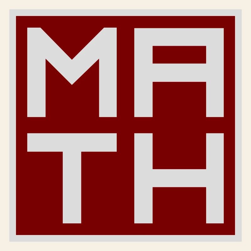 Math The Only Subject That Counts Nerd Mathe Logo