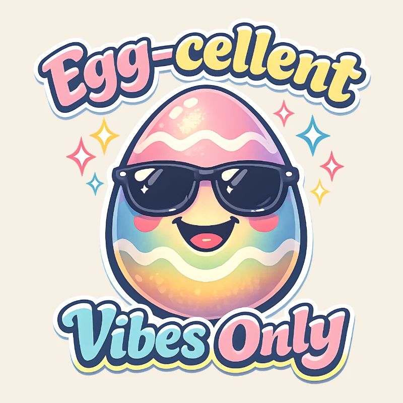 Egg Cellent Vibes Only Easter Easter Egg