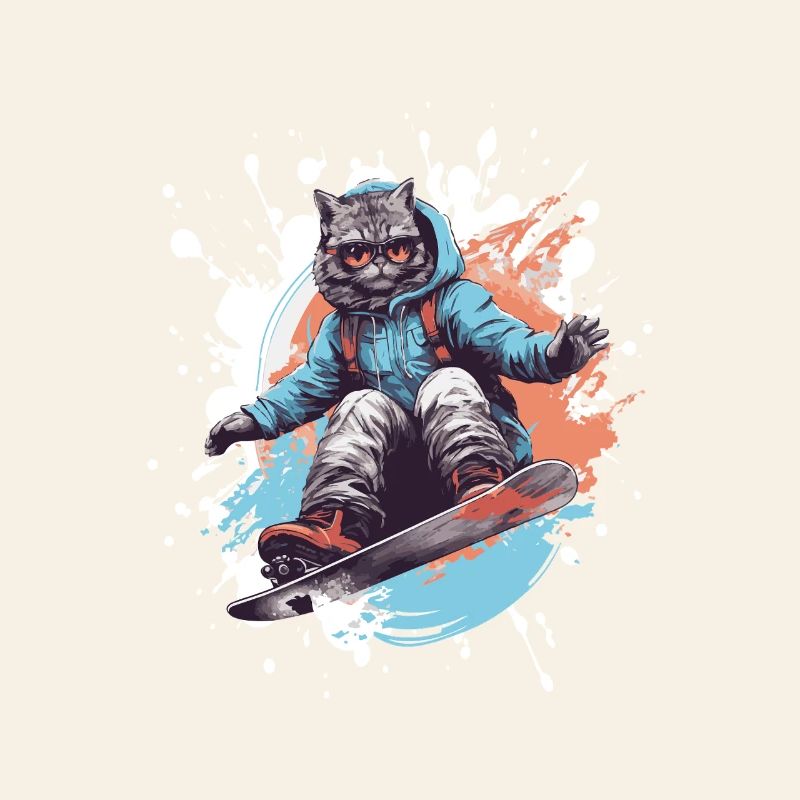 Cat Snowboard