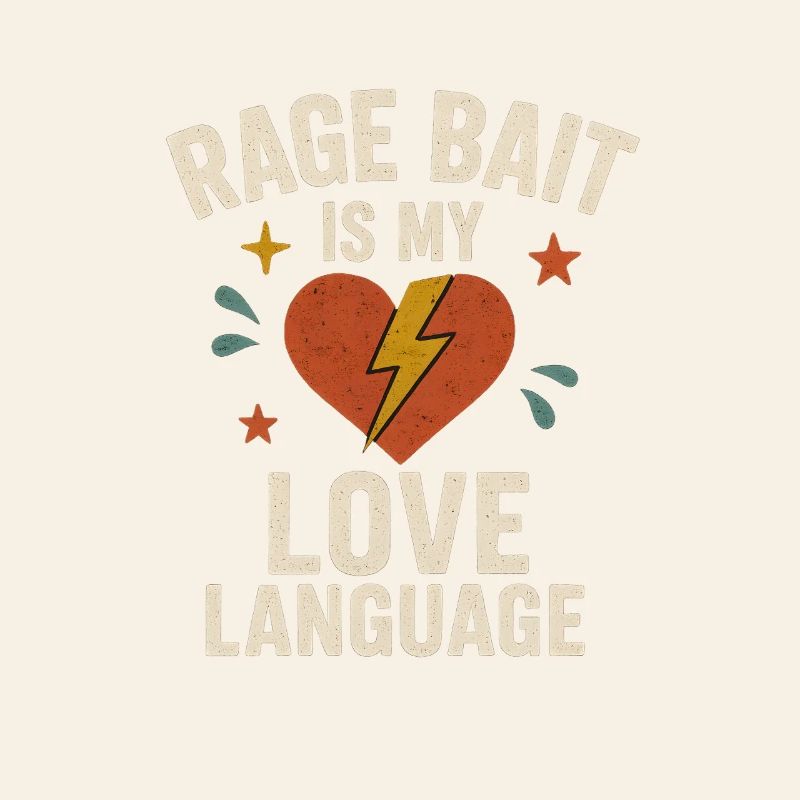 Rage Bait Love Language, Funny Saying 