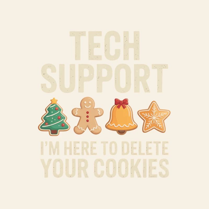 Tech Support Cookies Meme Tee