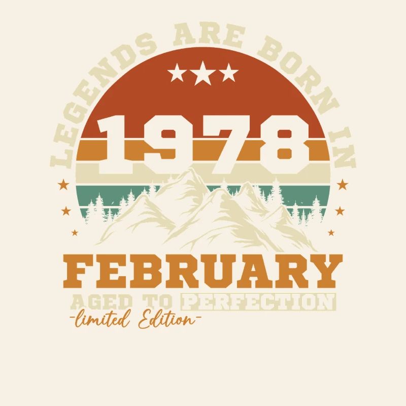 Februar 1978 Vintage-Retro-Geburtstagsgeschenk