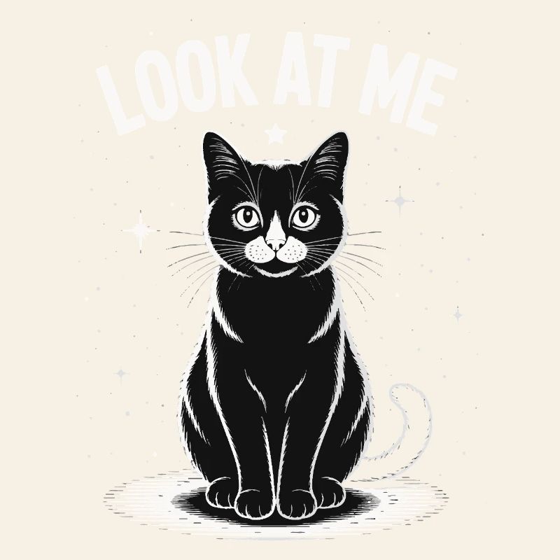 Regarde-moi - Ciel étoilé de chat