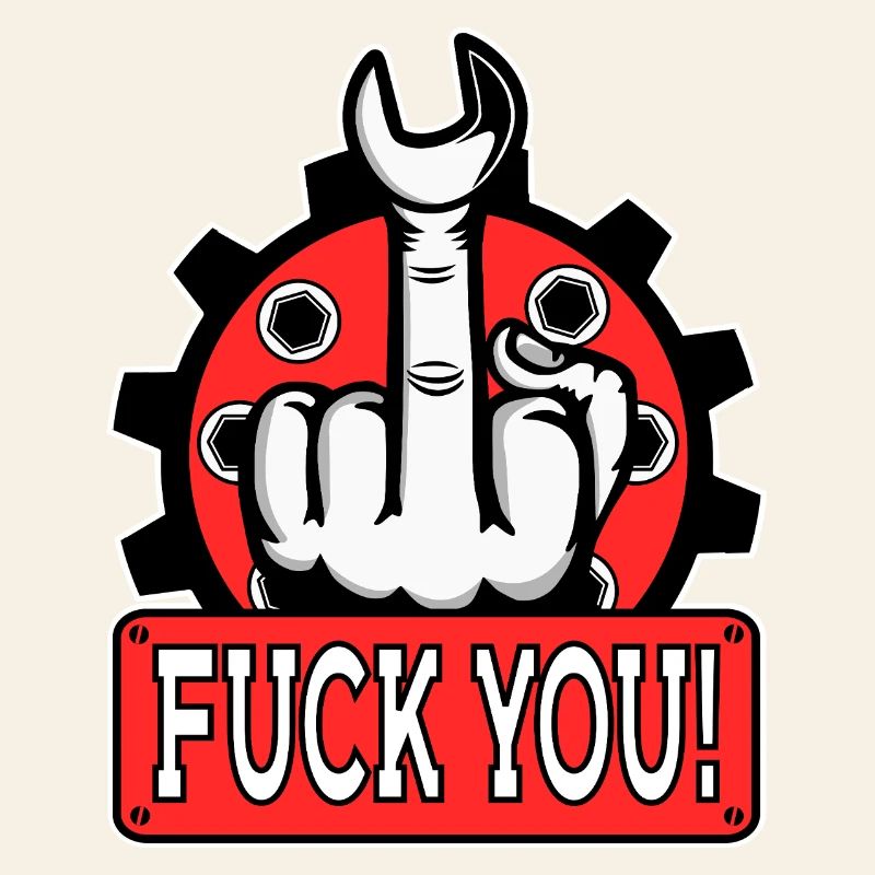 Provocative middle finger statement