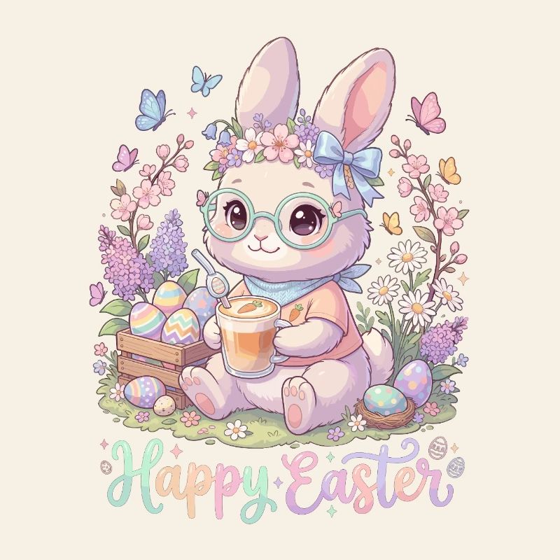 Pastel Bunny Easter Magic « Joyeuses Pâques »