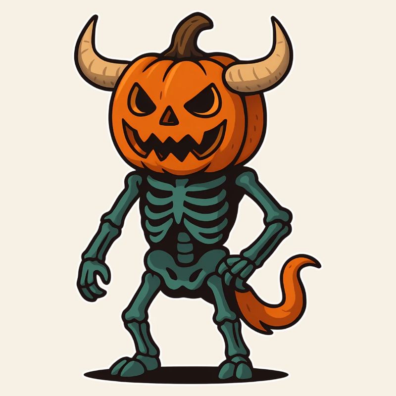 Pumpkin Skeleton Warrior