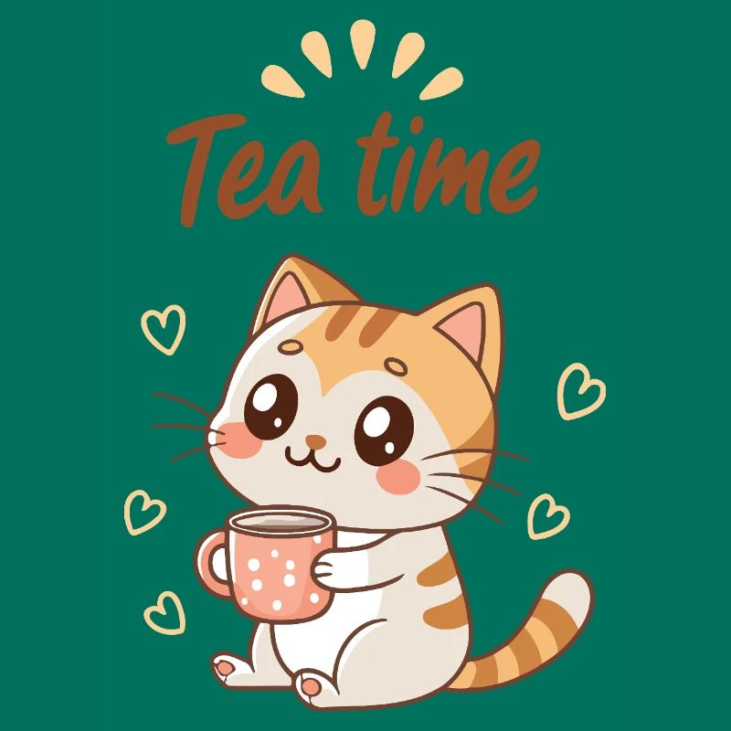 Mignon Chat Tea Time Douceur Cozy