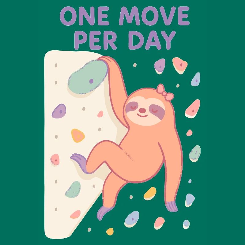 Sloth Bouldering: One Move Per Day Design