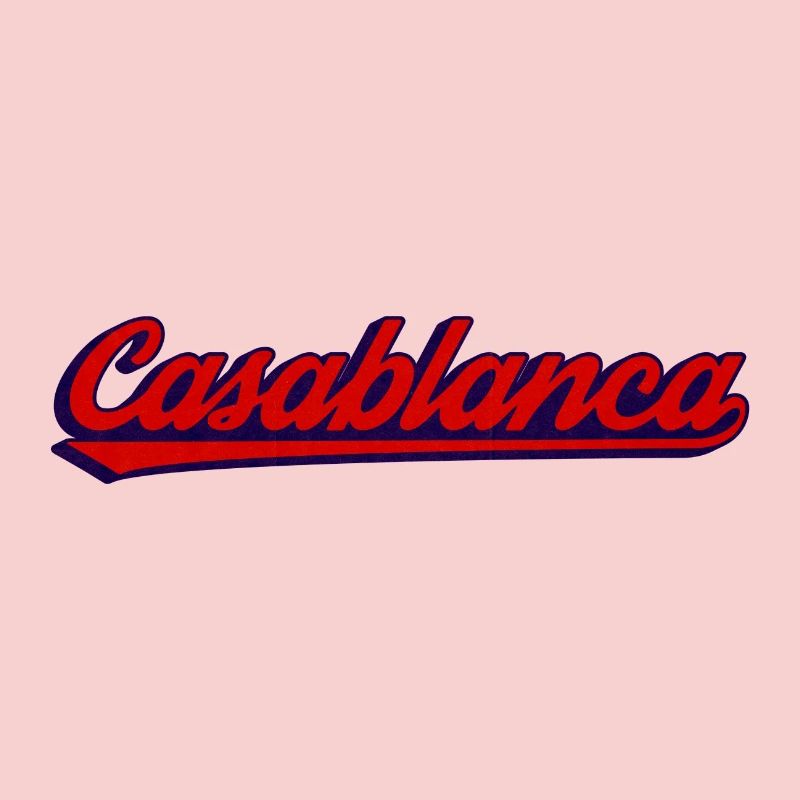 Script rétro néon dans l’ambiance Casablanca