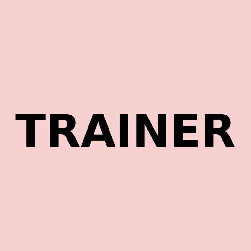 Trainer comme lettrage