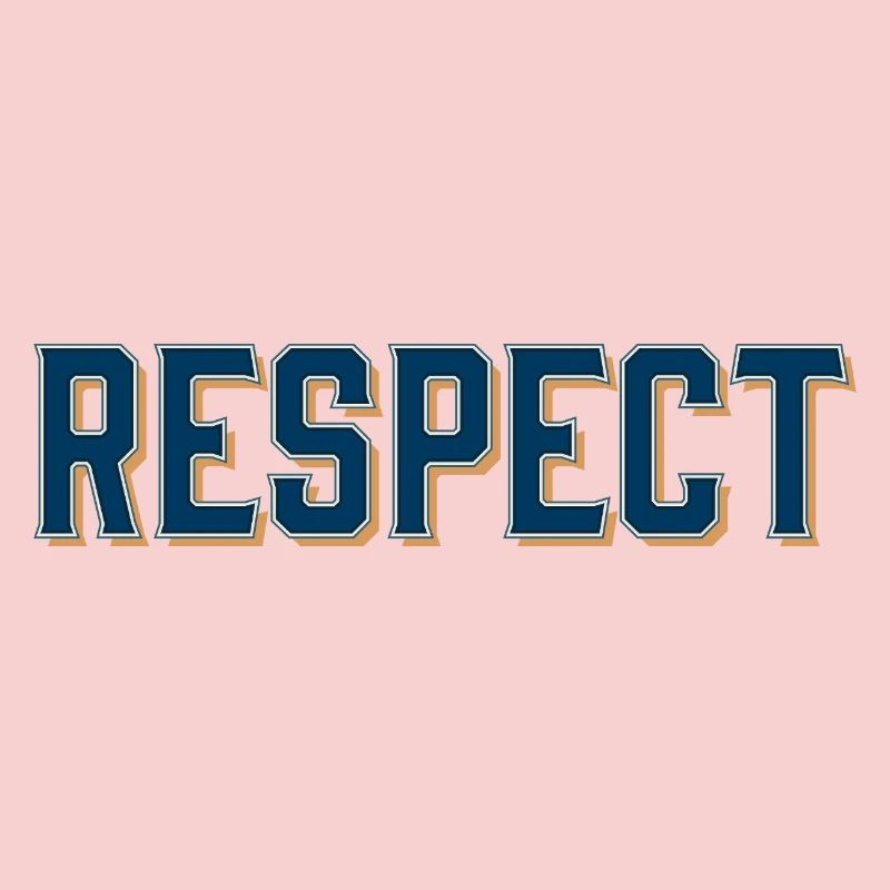 Abstraktes Respekt-Design mit kräftigen Farben