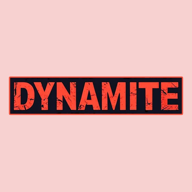 Dynamitisches rotes Grunge-Poster