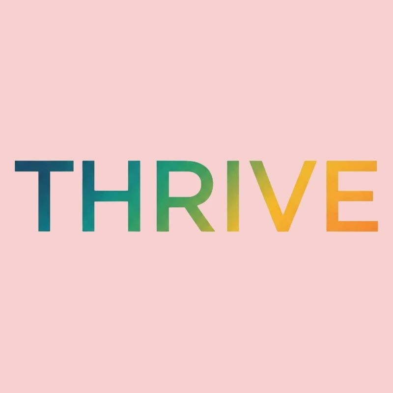 Thrive Gradient Schriftzug
