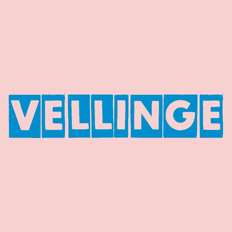 Vellinge – Blue Text Design
