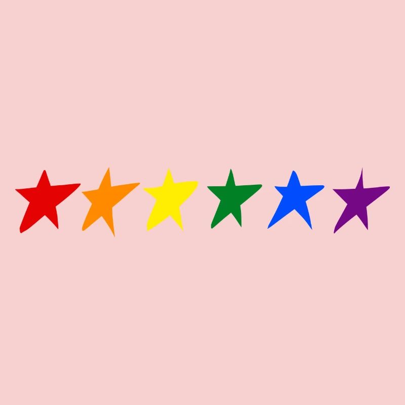 ÉTOILES AVEC DES COULEURS LGTB