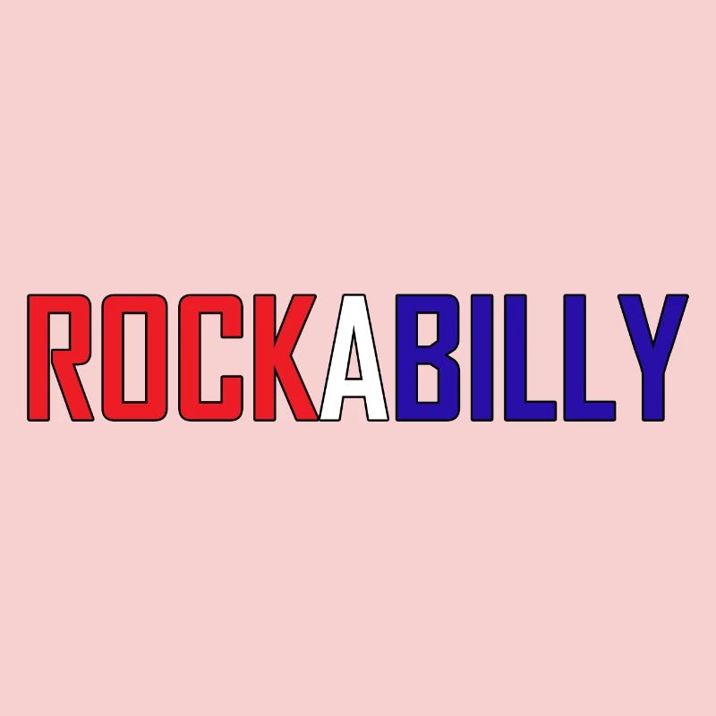 Vibrant Rock Billy Retro Design