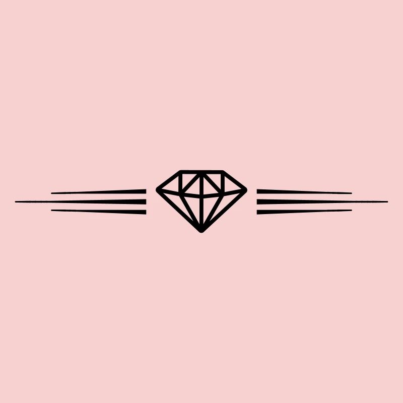 Ligne de symbole de diamant