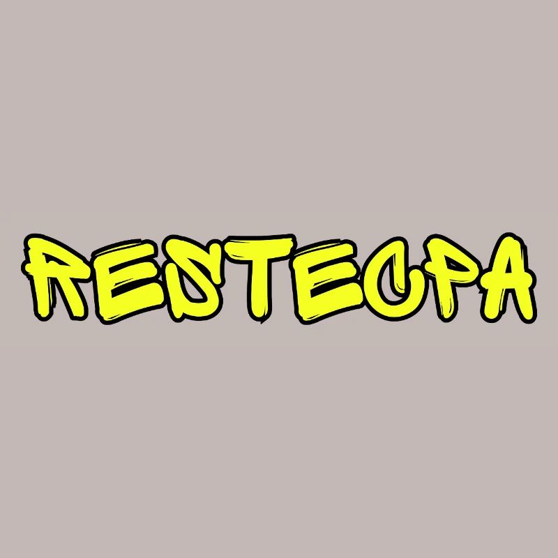 RESTECPA – Graffiti de design de texte drôle d’argot de rue
