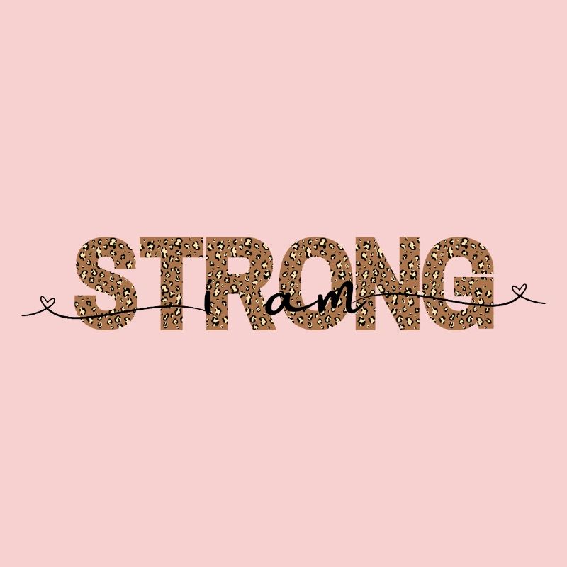 Leopard STRONG font print